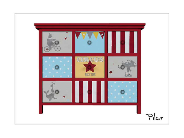 Sims 4 — Circus Dresser Decorated by Pilar — The circus has arrived ....... the fun begins