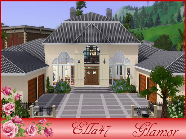 Sims 3 — Glamor by ella47 — Glamor is a Beauty, with gorgeous Foyer/Entree and wonderful Starcase. On the mainfloor: