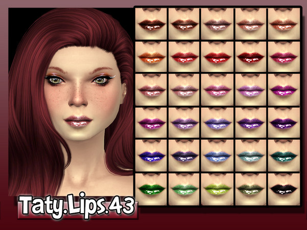 Sims 4 — [Ts4]Taty_Lips_43 by tatygagg — - Female, Male - Human, Alien - Teen, Young Adult, Adult , Elder