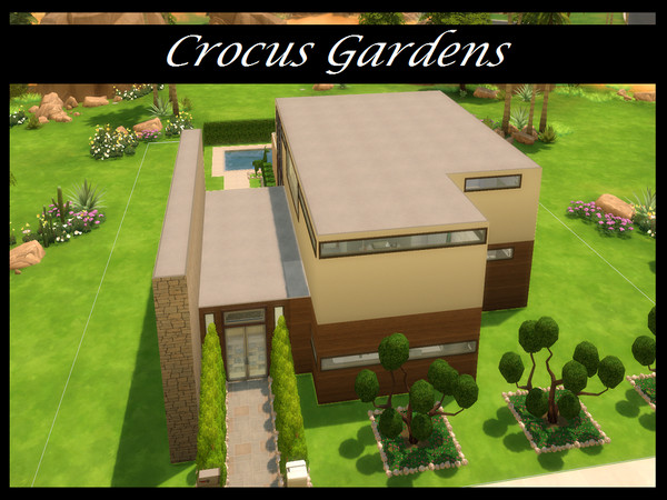 Sims 4 — Crocus Gardens by Schokobrownie952 — This house is build for a large family or a commune. It includes 3