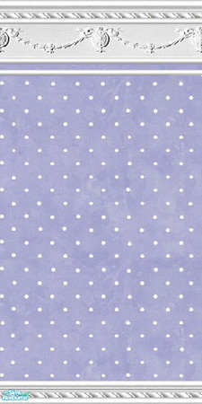 Sims 2 — jsf2RopeSwagLavDot by jsf — Mottled lavender paint with cute white dots flown in from Dot especially for this