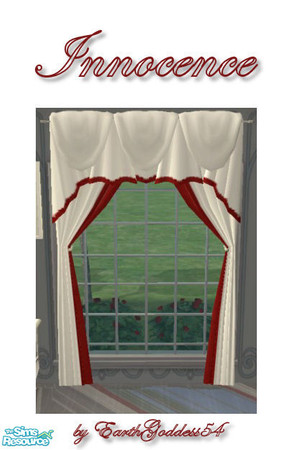 Sims 2 — Innocence Bedroom - Curtains by EarthGoddess54 — A lovely addition to the Innocence Bedroom set. Enjoy!