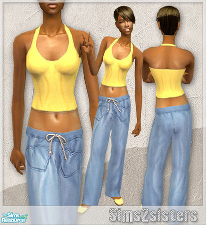 Sims 2 — S2S Collection No. 14062007 AF - 4 by sims2sisters — Comfy homewear