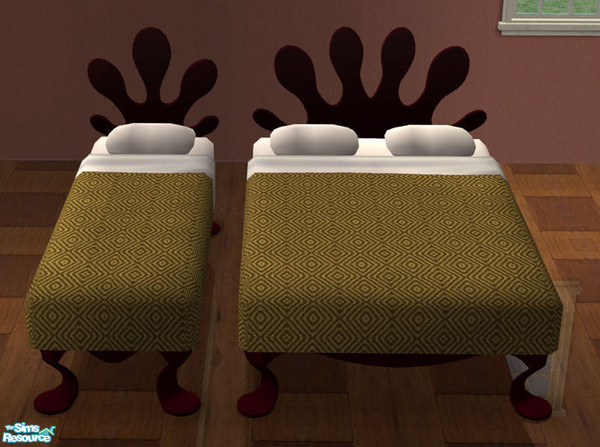 Sims 2 — Bedding Gibson-b - Olive by spacemouse — Bedding Gibson-b - Olive