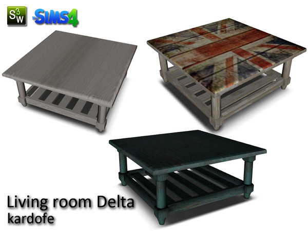 Sims 4 — kardofe_Living room Delta_Coffee table by kardofe — Robust and practical coffee table