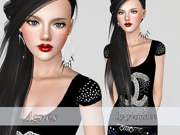 Sims 3 — Agnes by yvonnee2 — Agnes - beautiful girl with wonderful dreams. She commes from Bridgeport. Like good music