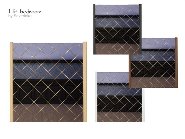 Sims 4 — Lilit big mirror by Severinka_ — Big wall mirror of a set 'Lilit bedroom' 4 colors