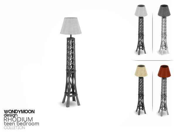 Sims 4 — Rhodium Floor Lamp by wondymoon — - Rhodium Teen Bedroom - Floor Lamp - Wondymoon|TSR - May'2015