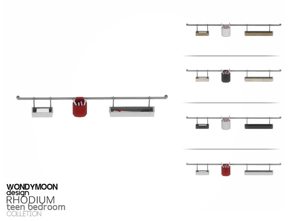 Sims 4 — Rhodium Wall Penholder by wondymoon — - Rhodium Teen Bedroom - Wall Penholder - Wondymoon|TSR - May'2015