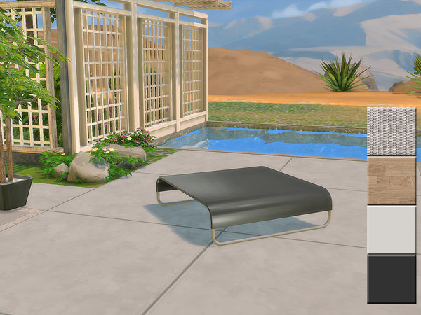 Sims 4 — Natural Living - Coffee Table by ung999 — Natural Living - Coffee Table Color Options : 4
