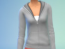 Sims 4 — sweat jacket with zipper (recolour) by juru_882 — Maxis Recolour in grey/white Package file. Simply locate your