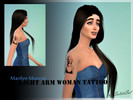 Sims 4 — Marilyn Monroe - Right Arm Woman Tattoo by solsticee — This is a female tattoo. You will find it in the bonsai