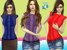 Sims 4 — Marian Blouse by mayadee2 — This is a new mesh. Blouse for every day and party. 