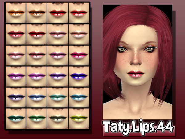 Sims 4 — [Ts4]Taty_Lips_44 by tatygagg — - Female, Male - Human - Teen, Young Adult, Adult , Elder 