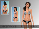 Sims 4 — Black and Silver Bikini by belleapp20102 — Standalone items (two items, found under 'top' and 'bottom') Female