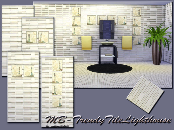Sims 4 — MB-TrendyTileLighthouseFloor by matomibotaki — MB-TrendyTileLighthouseFloor, matching tile floor for the -