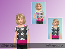 Sims 4 — Girls' Skull Tops by belleapp20102 — Standalone item Female Child