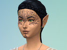 Sims 4 — Mythal Vallaslin by LazyBlaise — The vallaslin markings of the Dalish Elves from Dragon Age. These are the