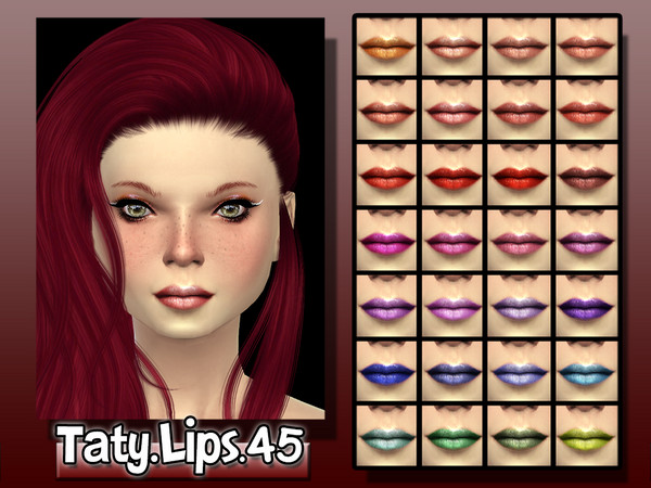 Sims 4 — [Ts4]Taty_Lips_45 by tatygagg — - Female, Male - Teen, Young Adult, Adult, Elder