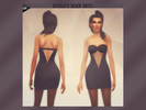 Sims 4 — Black Decollete Dress by VanityFairSims — Black Decollete Dress comes in one color