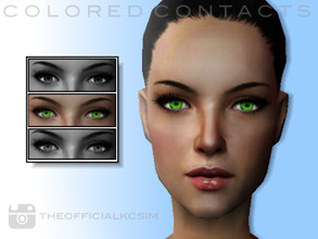 Sims 2 — Colored Contacts - 2fd91322 Greeneyes by KCsim — Remember to adjust your settings HIGH in the game for best