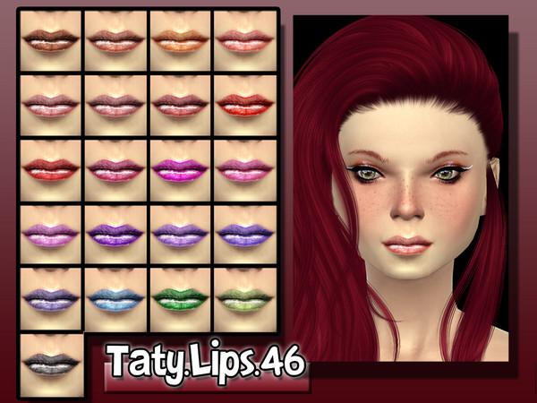 Sims 4 — [Ts4]Taty_Lips_46 by tatygagg — -Female -Human -Tenn, Young Adult, Adult, Elder