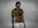 Sims 4 — Allmadas Chanel Chain (Male) by Alternative_Sims — Camisa T da Alternative Sims inspirada no modelo de camisa da