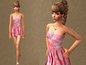 Sims 2 — Romantic Teen by grecadea2 — A pink dress by the brand Superdry. Enjoy~!