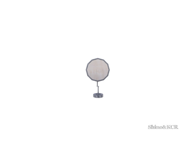 Sims 4 — Bathroom Minimalist - Table Mirror by ShinoKCR — small round designer table mirror
