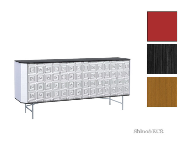 Sims 4 — Bedroom Minimalist - Dresser by ShinoKCR — unique design, matching the set 