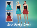 Sims 4 — Bow Party Dress by M-Momiji — This is my first creation for Sims 4 Hope you like it!