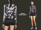 Sims 4 — Adidas Print Jacket by francisjiao — - make trainning more chic and joyful - pretty flower print - only for