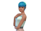 Sims 4 — Pony Tail, With Forehead Bangs Recolor by RainbowPandaPerry — Another base game hair recolor, just as simple as