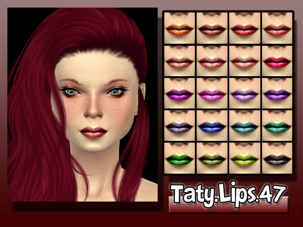 Sims 4 — [Ts4]Taty_Lips_47 by tatygagg — -Human -Female -Teen, Young Adult, Adult, Elder