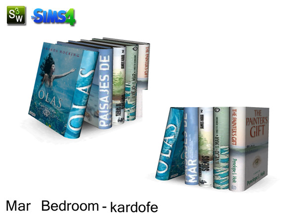 Sims 4 — kardofe_Mar Bedroom_Books by kardofe — Decorative books
