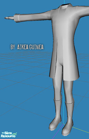 Sims 2 — Coat and Boots for Males - Mesh AG112 by aikea_guinea — Base game compatible, recolors welcome.