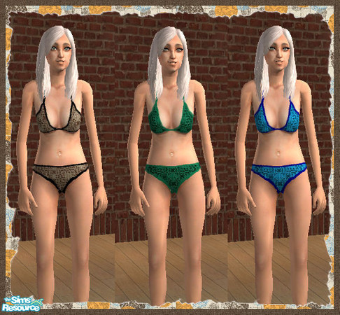 Sims 2 — Alicia Collection Elder Swimwear 1 by PsychoSim — Designed by new and aspiring 8 year designer and my daughter