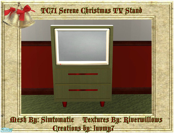 Sims 2 — TC71 Serene Christmas Living Room - Tv Stand by luvmy7 — 