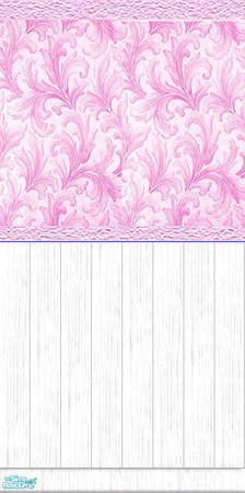 Sims 2 — French Country Collection - French Pink by Riverwillows — A beautiful wallpaper, with subtle fleur-de-lis