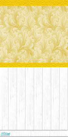 Sims 2 — French Country Collection - French Gold by Riverwillows — A beautiful wallpaper, with subtle fleur-de-lis