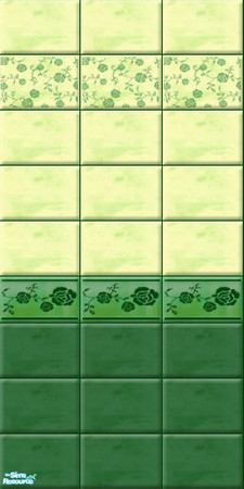 Sims 2 — MR - Spring: Today 03 by perelinka — Magic Roses - Spring: Today. Cheap tiled wall - present-day style.
