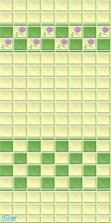 Sims 2 — MR - Spring: Yesterday 03 by perelinka — Magic Roses - Spring: Yesterday. Cheap tiled wall - retro style.