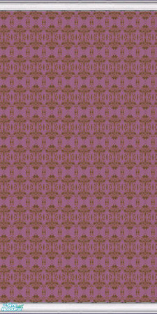 Sims 2 — Retro Patterned Wallpapers 2 - Individual Item by LALIA7 — Available in eleven colours.
