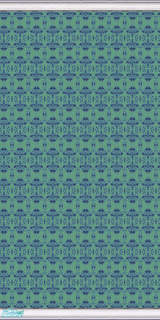 Sims 2 — Retro Patterned Wallpapers 2 - Individual Item by LALIA7 — Available in eleven colours.