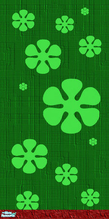 Sims 2 — Gws- Bright Green by simmyfan2852 — Part of the Groovy Wall Set