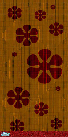Sims 2 — Gws- Orange by simmyfan2852 — Part of the Groovy Wall Set