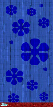 Sims 2 — Gws- Blue by simmyfan2852 — Part of the Groovy Wall Set