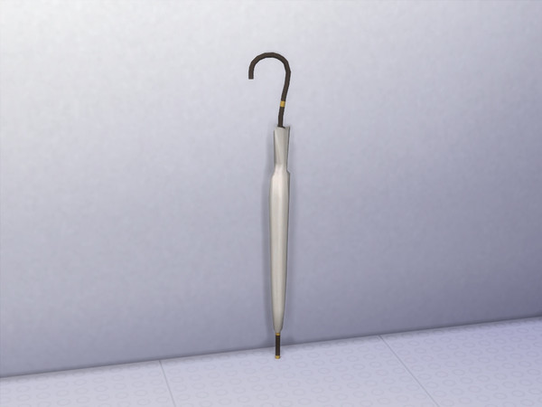 Sims 4 — Beige Umbrella by Flovv — A pretty, elegant umbrella.