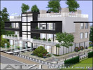 Sims 3 — MODERN Living II by ATZI — A modern apartment with 5 apartments (4 NPC). Playable is the master suite on the 3th