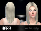 Sims 4 — Haro Hair Retexture by GorePrincess — wavy hair retexture 25 unique colors including pastels and brights non